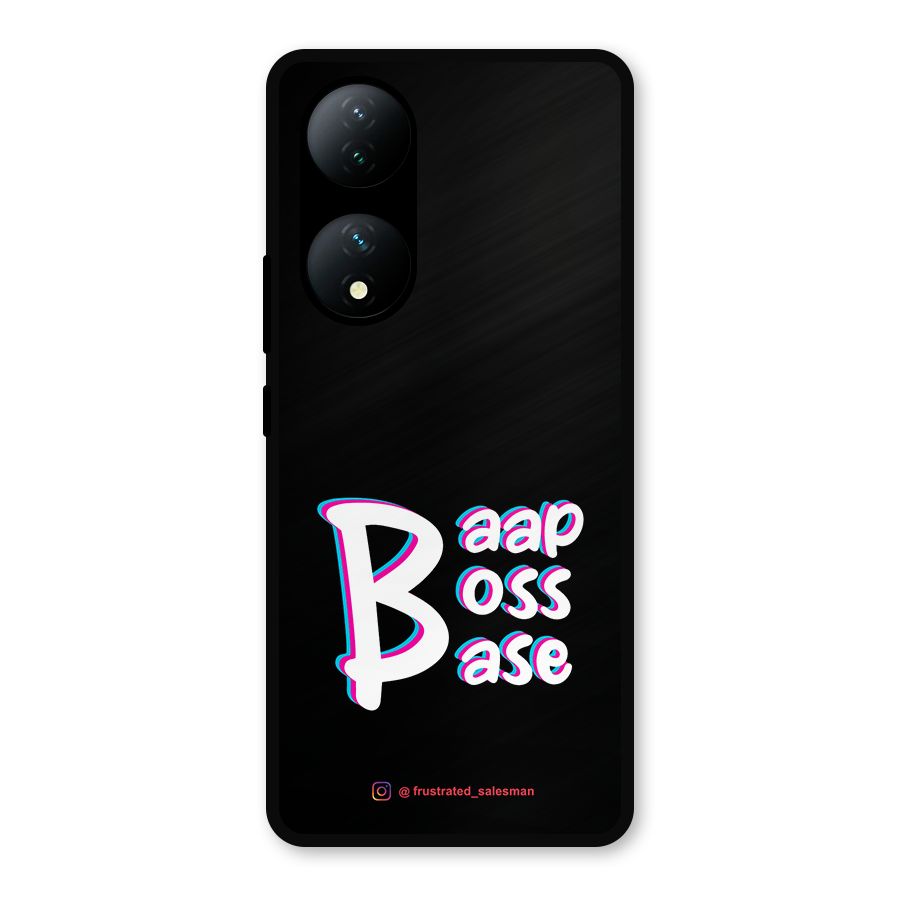 Baap Boss Base Black Metal Back Case for Vivo Y100