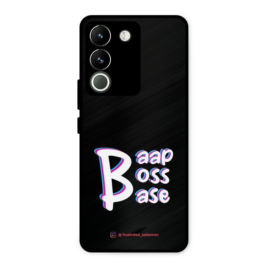 Baap Boss Base Black Metal Back Case for Vivo Y200
