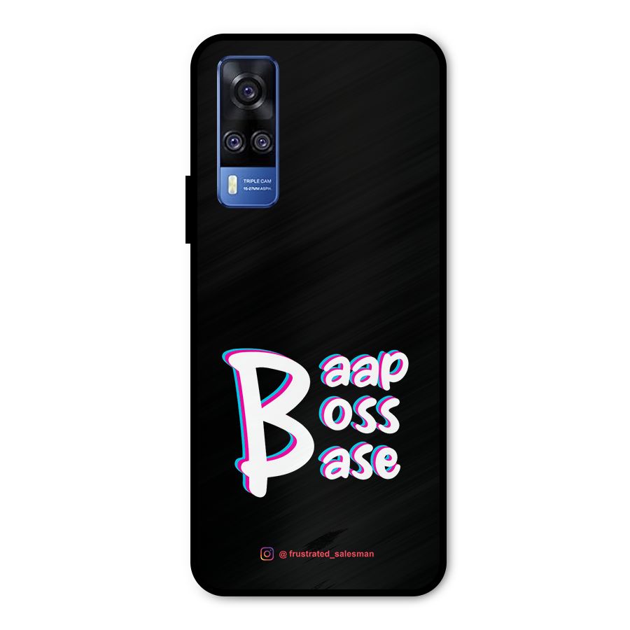 Baap Boss Base Black Metal Back Case for Vivo Y31