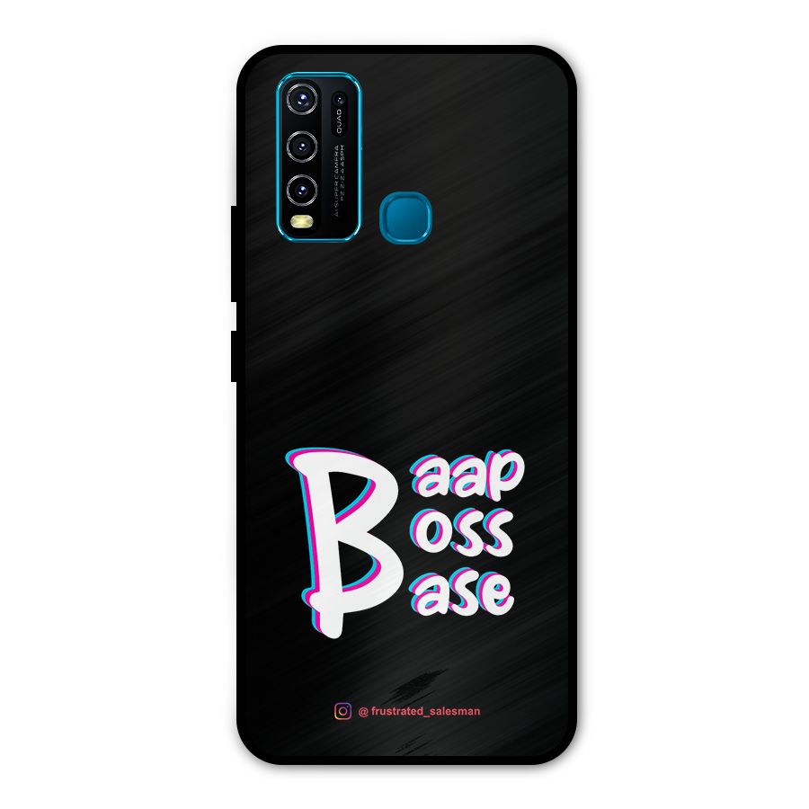 Baap Boss Base Black Metal Back Case for Vivo Y50