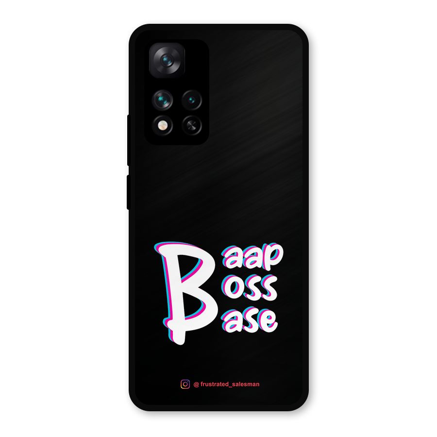 Baap Boss Base Black Metal Back Case for Xiaomi 11i Hypercharge 5G