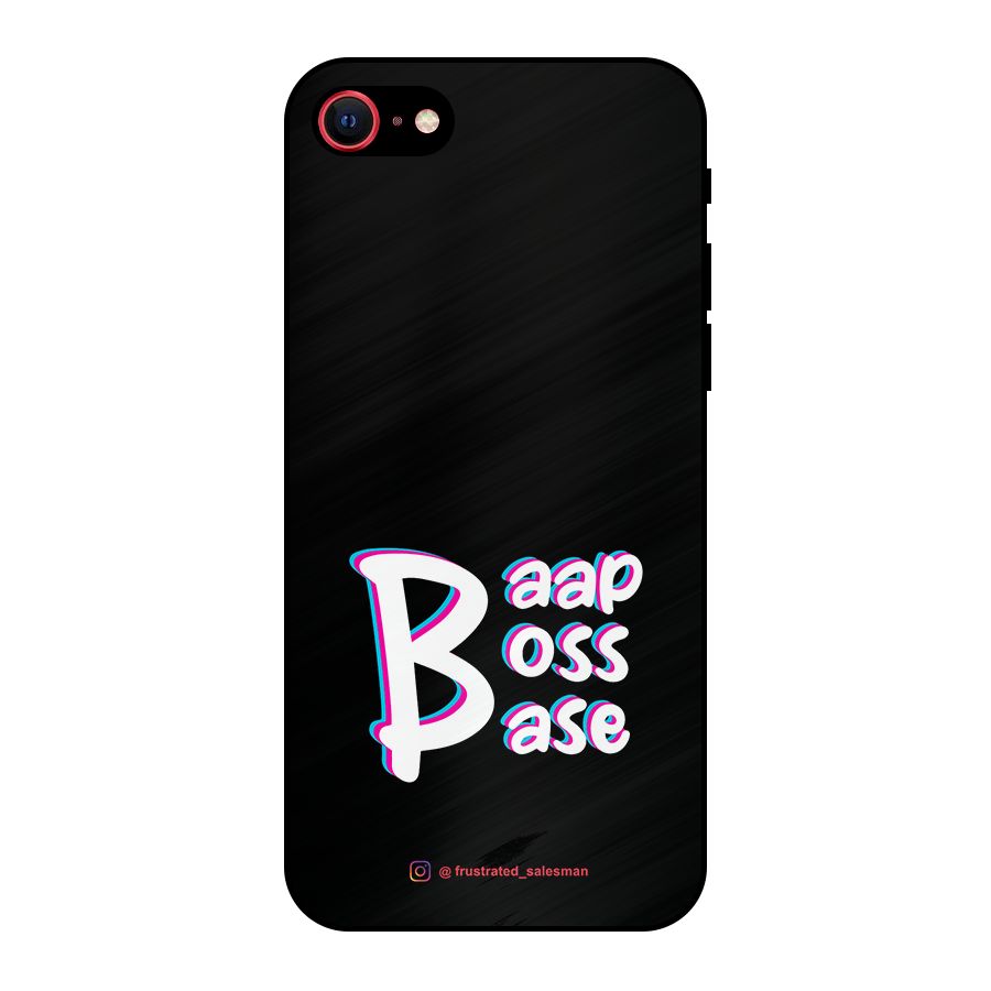 Baap Boss Base Black Metal Back Case for iPhone SE 2020