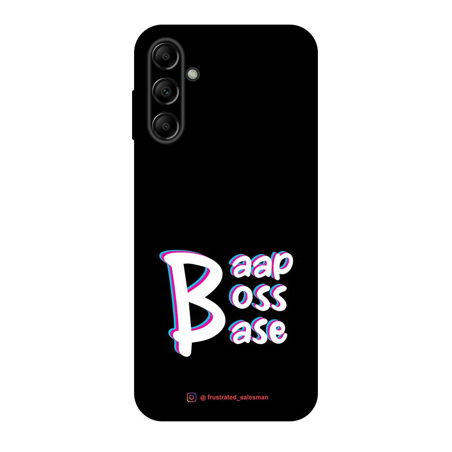 Baap Boss Base Black Original Polycarbonate Back Case for Galaxy A14 5G