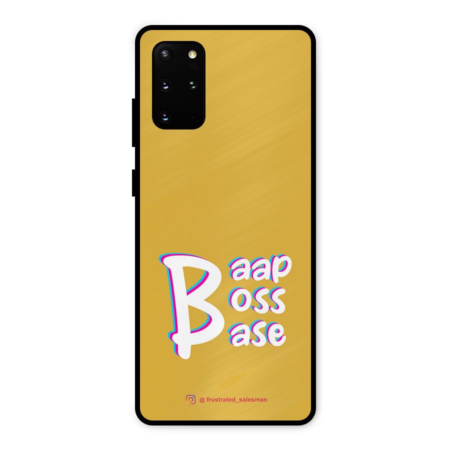 Baap Boss Base Mustard Yellow Metal Back Case for Galaxy S20 Plus