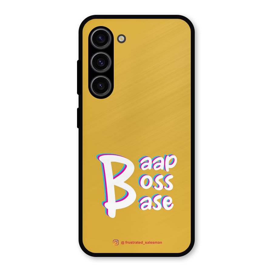 Baap Boss Base Mustard Yellow Metal Back Case for Galaxy S23