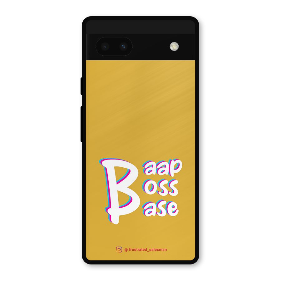 Baap Boss Base Mustard Yellow Metal Back Case for Google Pixel 6a