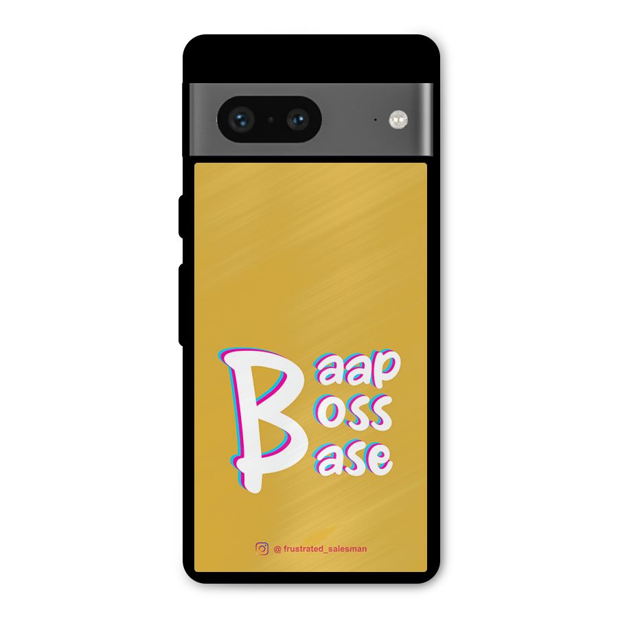 Baap Boss Base Mustard Yellow Metal Back Case for Google Pixel 7