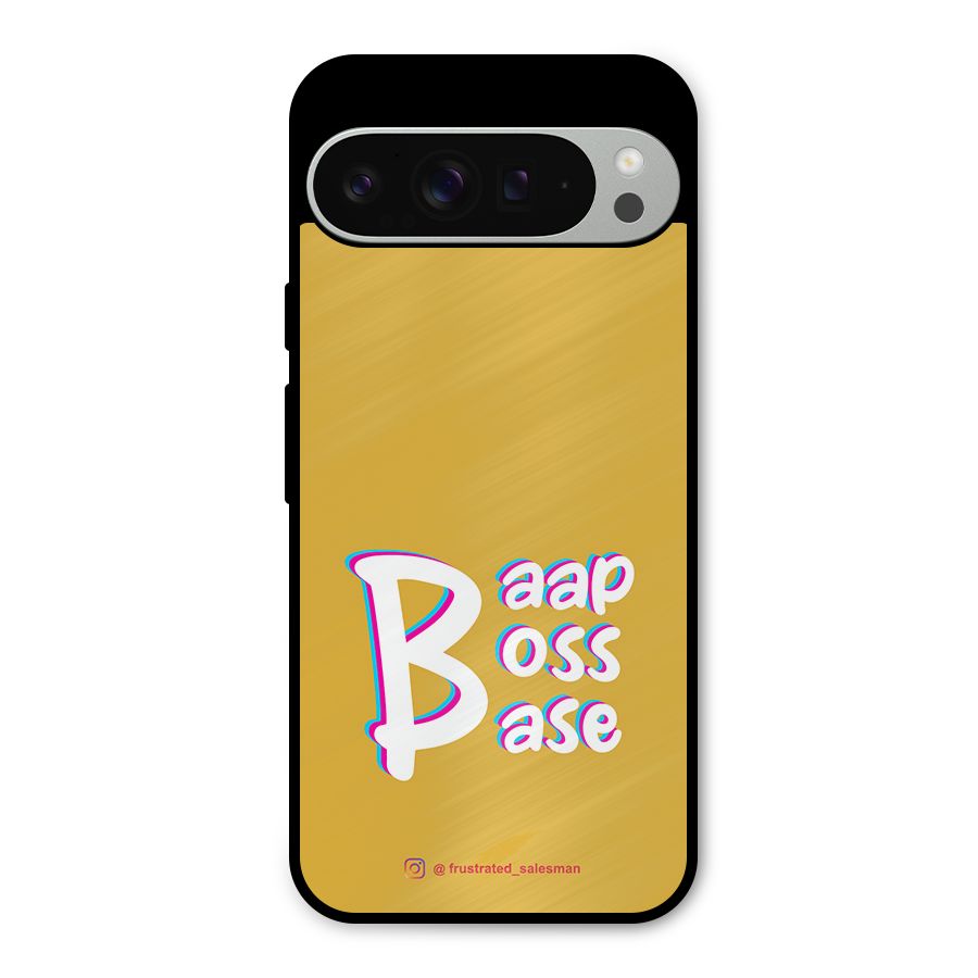 Baap Boss Base Mustard Yellow Metal Back Case for Google Pixel 9 Pro XL