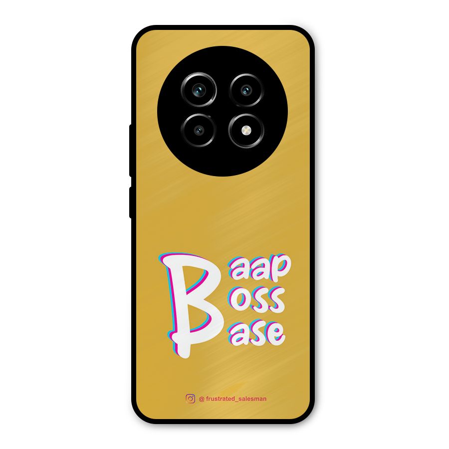 Baap Boss Base Mustard Yellow Metal Back Case for Realme 14 Pro Lite