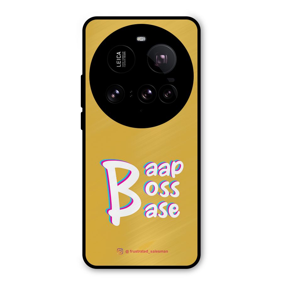 Baap Boss Base Mustard Yellow Metal Back Case for Xiaomi 15 Ultra