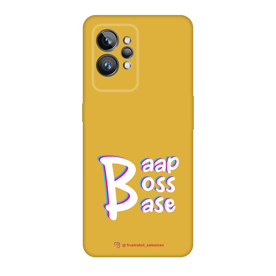 Baap Boss Base Mustard Yellow Original Polycarbonate Back Case for Realme GT2 Pro