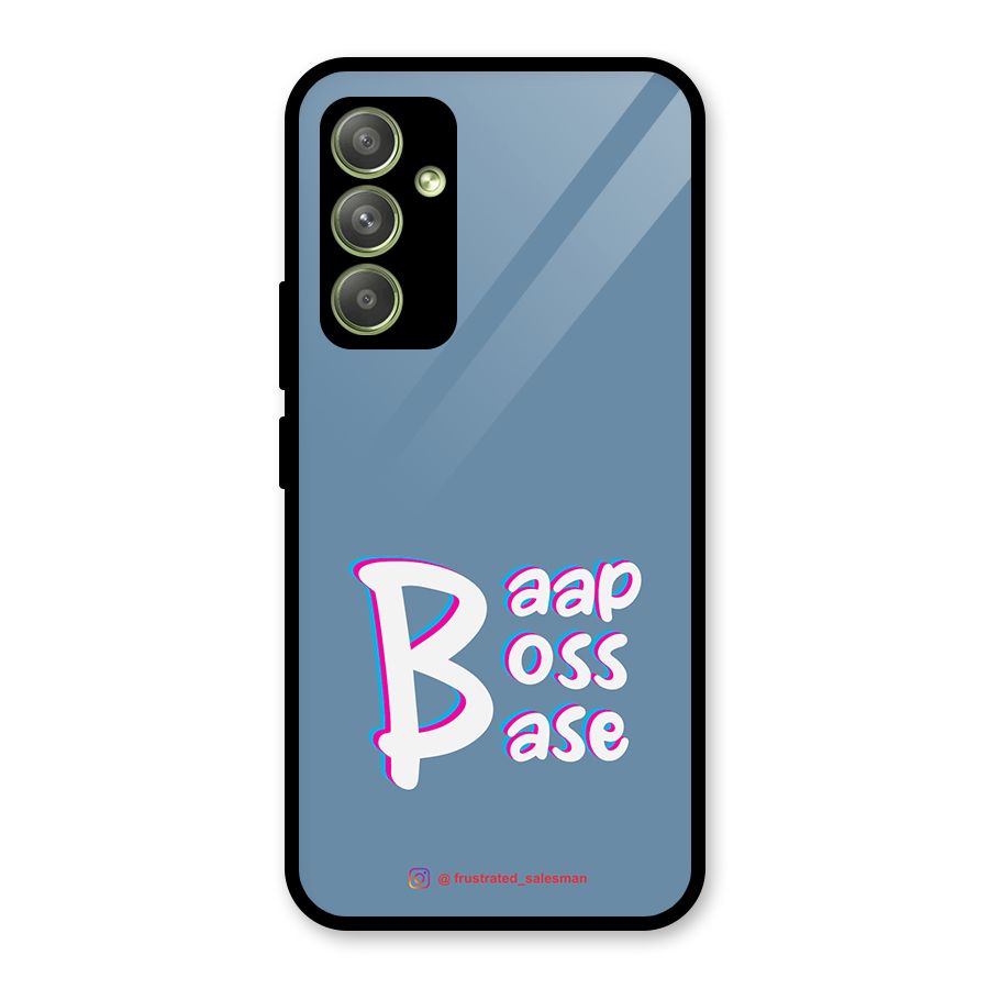 Baap Boss Base SteelBlue Glass Back Case for Galaxy A54
