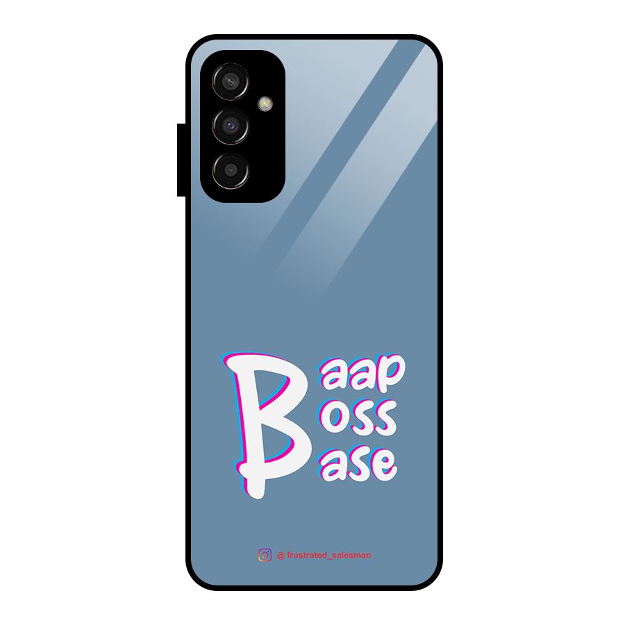 Baap Boss Base SteelBlue Glass Back Case for Galaxy F13