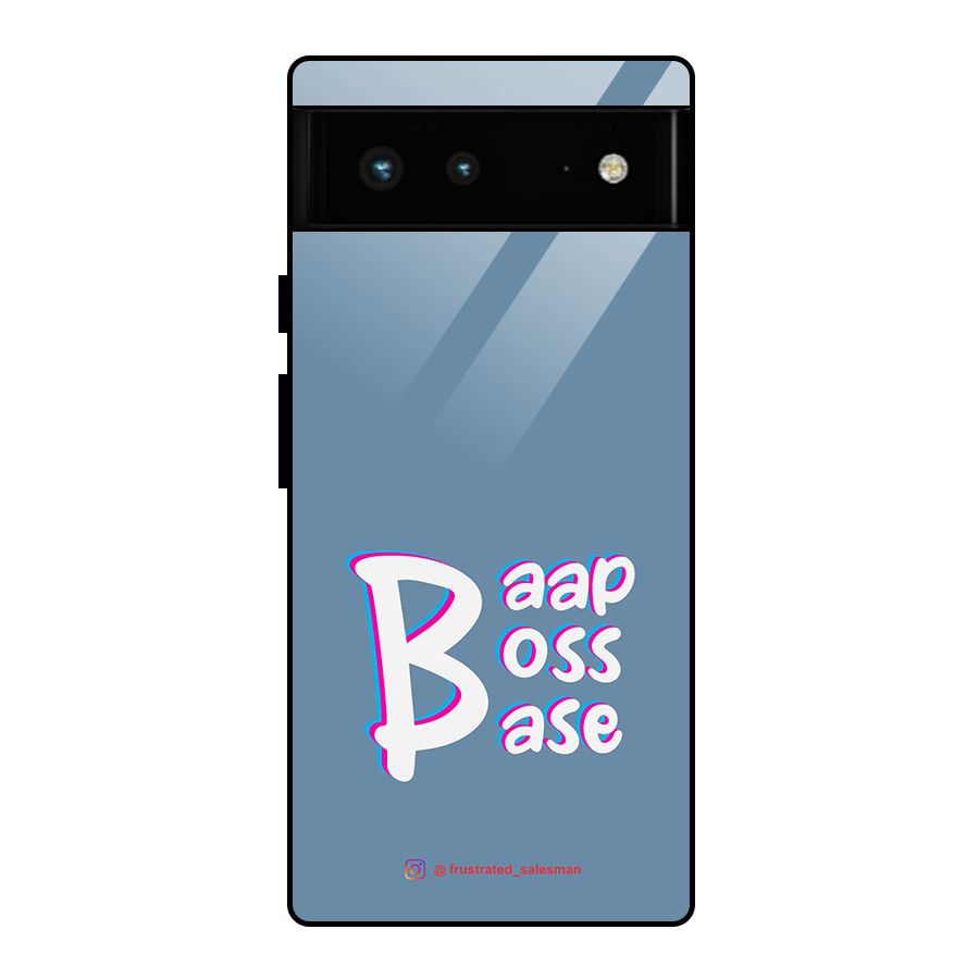Baap Boss Base SteelBlue Glass Back Case for Google Pixel 6