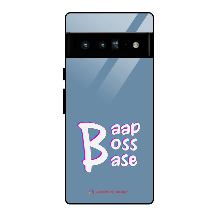 Baap Boss Base SteelBlue Glass Back Case for Google Pixel 6 Pro