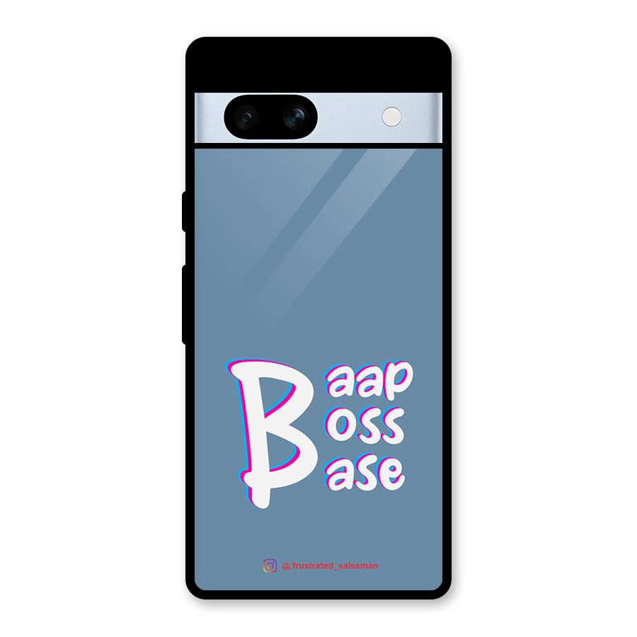 Baap Boss Base SteelBlue Glass Back Case for Google Pixel 7a