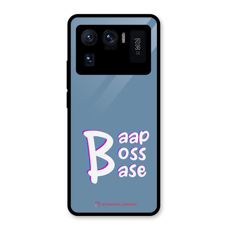 Baap Boss Base SteelBlue Glass Back Case for Mi 11 Ultra