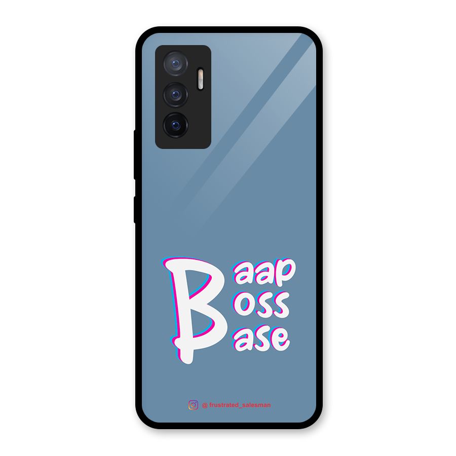 Baap Boss Base SteelBlue Glass Back Case for Vivo V23e