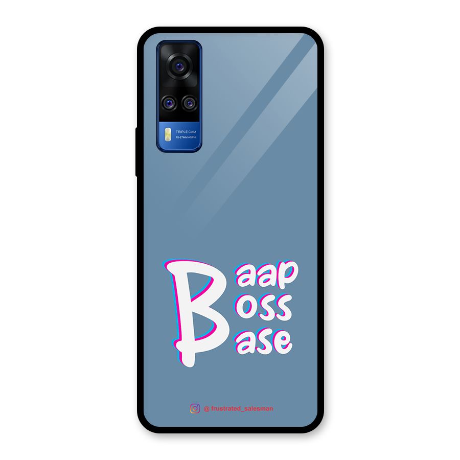 Baap Boss Base SteelBlue Glass Back Case for Vivo Y31