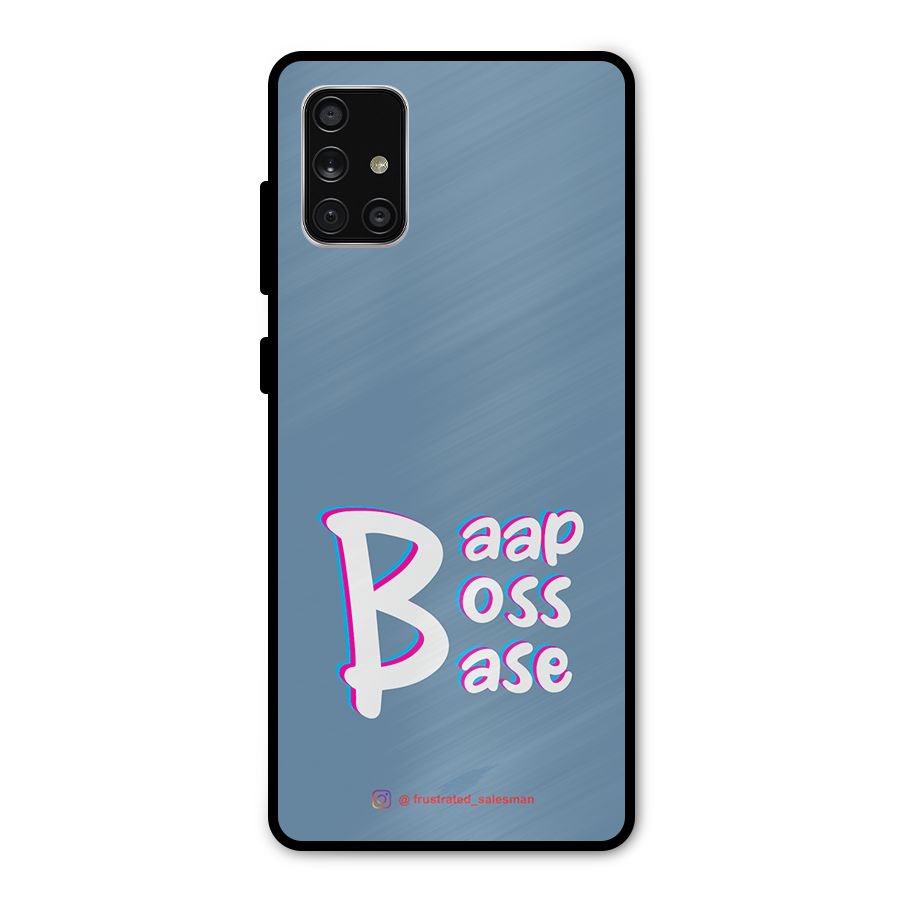 Baap Boss Base SteelBlue Metal Back Case for Galaxy A71