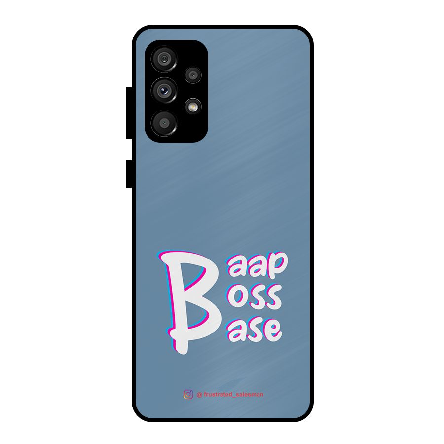 Baap Boss Base SteelBlue Metal Back Case for Galaxy A73 5G