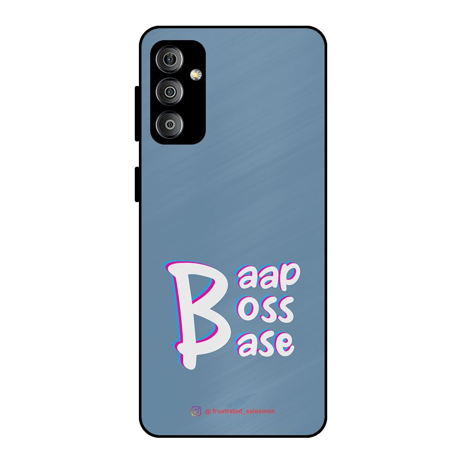 Baap Boss Base SteelBlue Metal Back Case for Galaxy F23