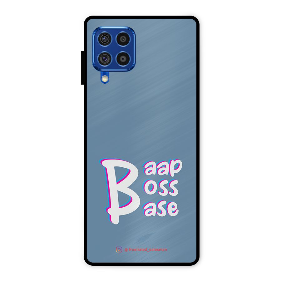 Baap Boss Base SteelBlue Metal Back Case for Galaxy F62