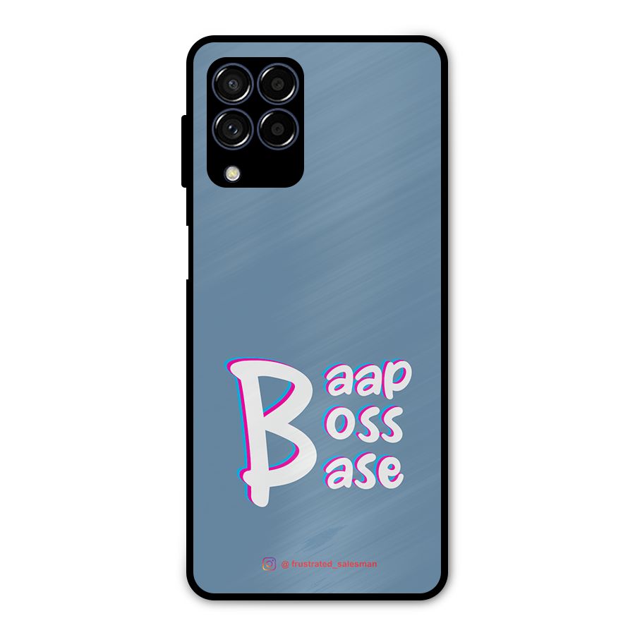 Baap Boss Base SteelBlue Metal Back Case for Galaxy M53 5G