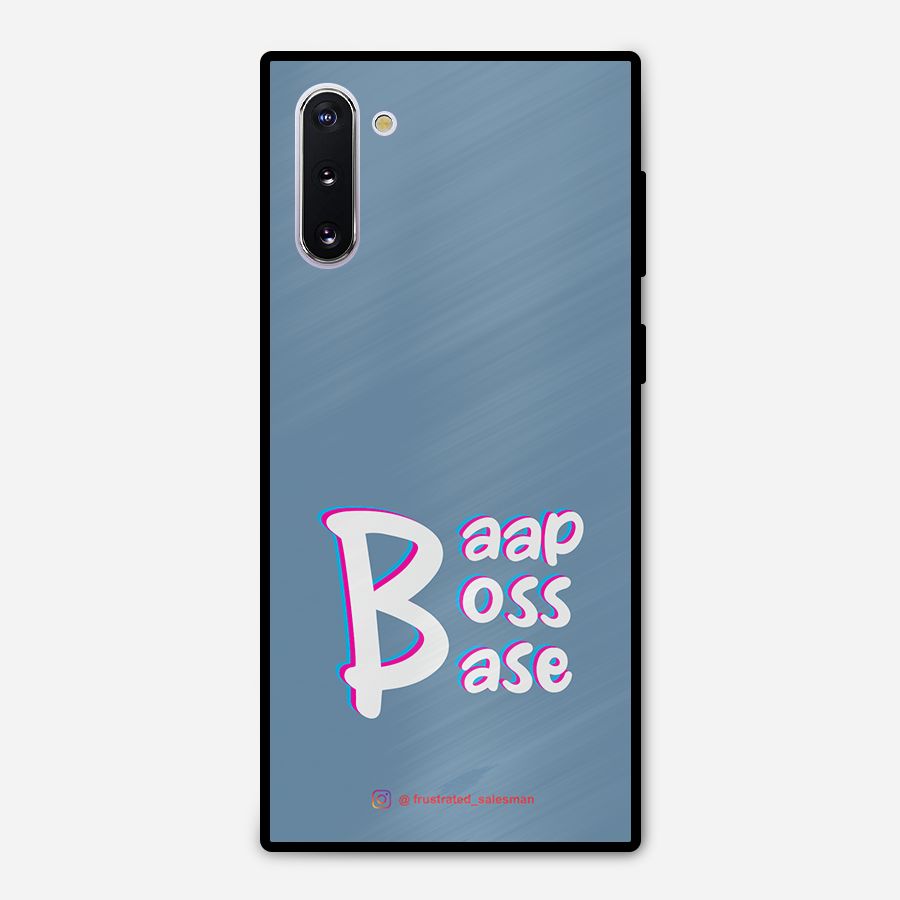 Baap Boss Base SteelBlue Metal Back Case for Galaxy Note 10