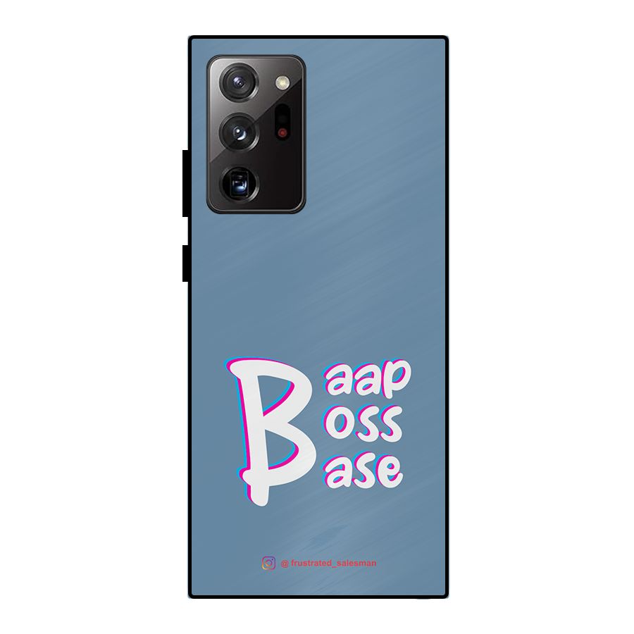 Baap Boss Base SteelBlue Metal Back Case for Galaxy Note 20 Ultra