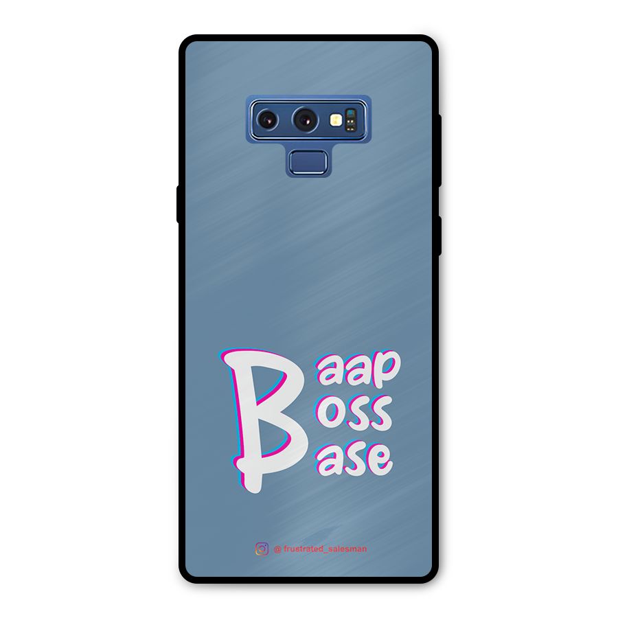 Baap Boss Base SteelBlue Metal Back Case for Galaxy Note 9