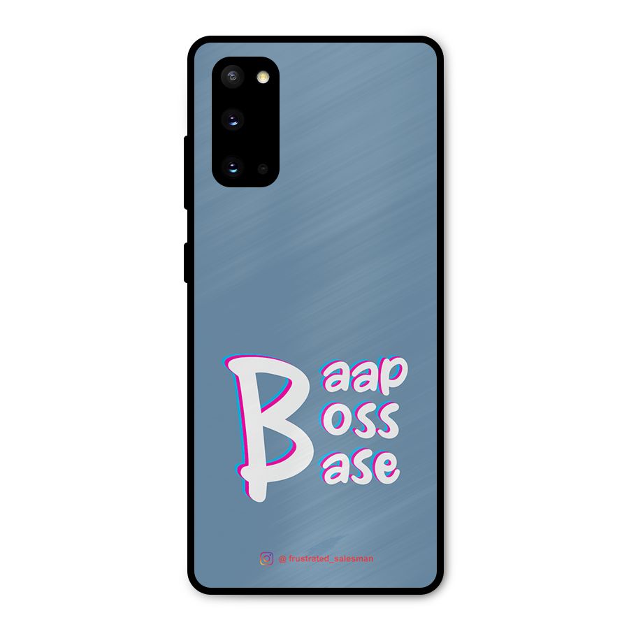 Baap Boss Base SteelBlue Metal Back Case for Galaxy S20