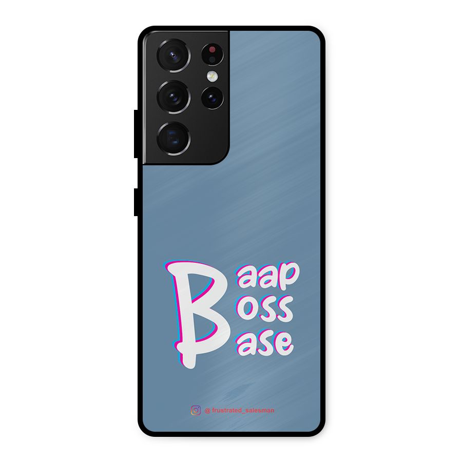 Baap Boss Base SteelBlue Metal Back Case for Galaxy S21 Ultra 5G