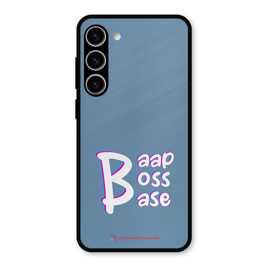 Baap Boss Base SteelBlue Metal Back Case for Galaxy S23 Plus