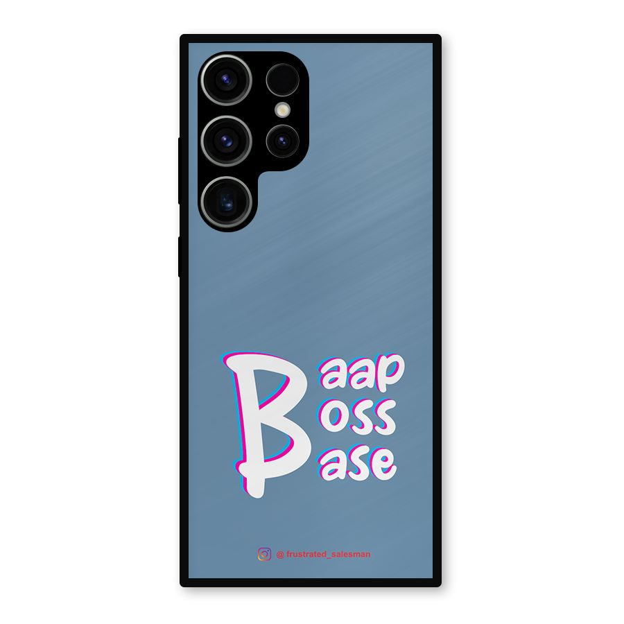 Baap Boss Base SteelBlue Metal Back Case for Galaxy S23 Ultra