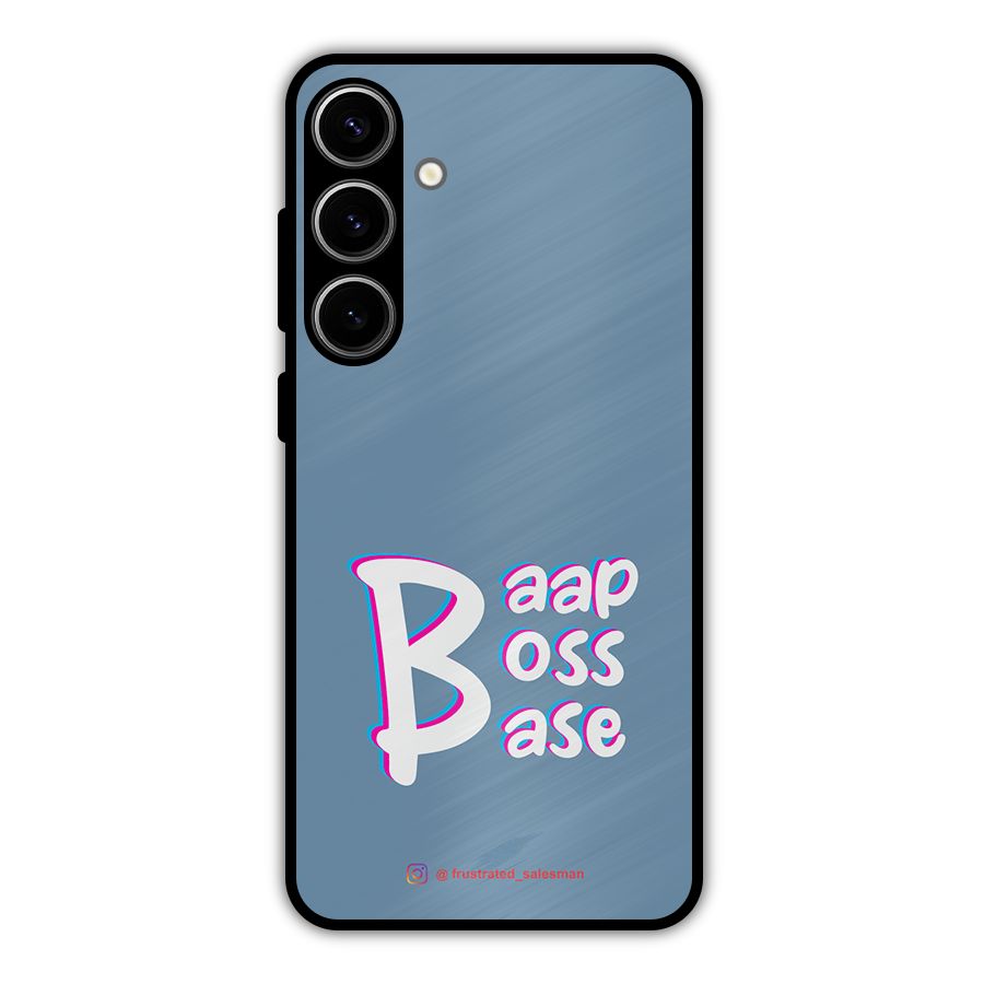 Baap Boss Base SteelBlue Metal Back Case for Galaxy S24 Plus