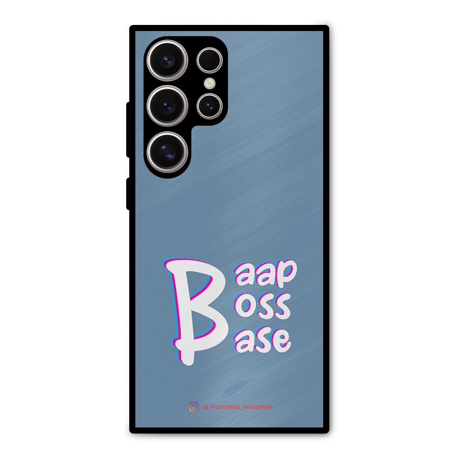 Baap Boss Base SteelBlue Metal Back Case for Galaxy S24 Ultra