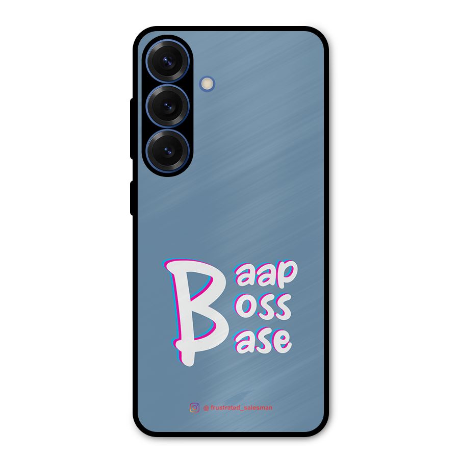 Baap Boss Base SteelBlue Metal Back Case for Galaxy S25