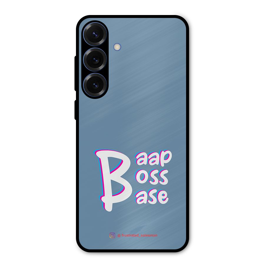 Baap Boss Base SteelBlue Metal Back Case for Galaxy S25 Plus