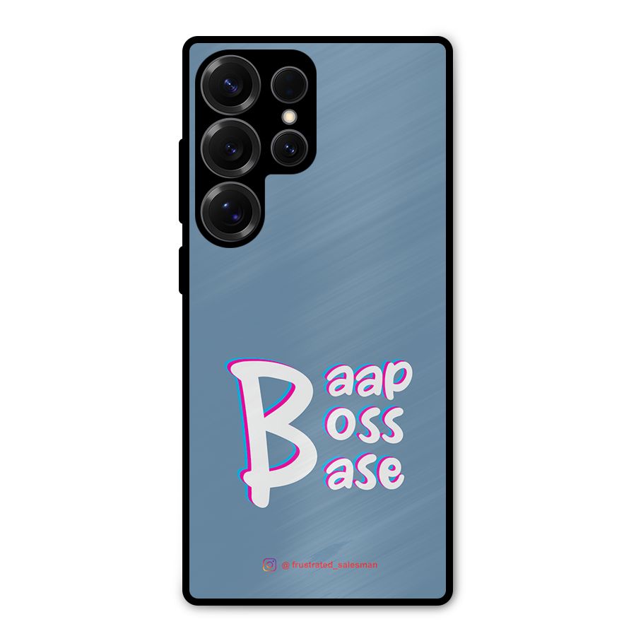 Baap Boss Base SteelBlue Metal Back Case for Galaxy S25 Ultra