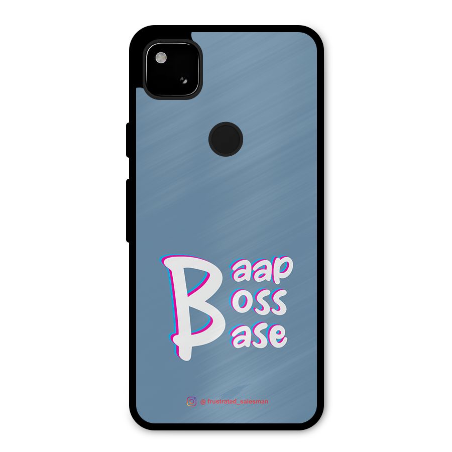 Baap Boss Base SteelBlue Metal Back Case for Google Pixel 4a
