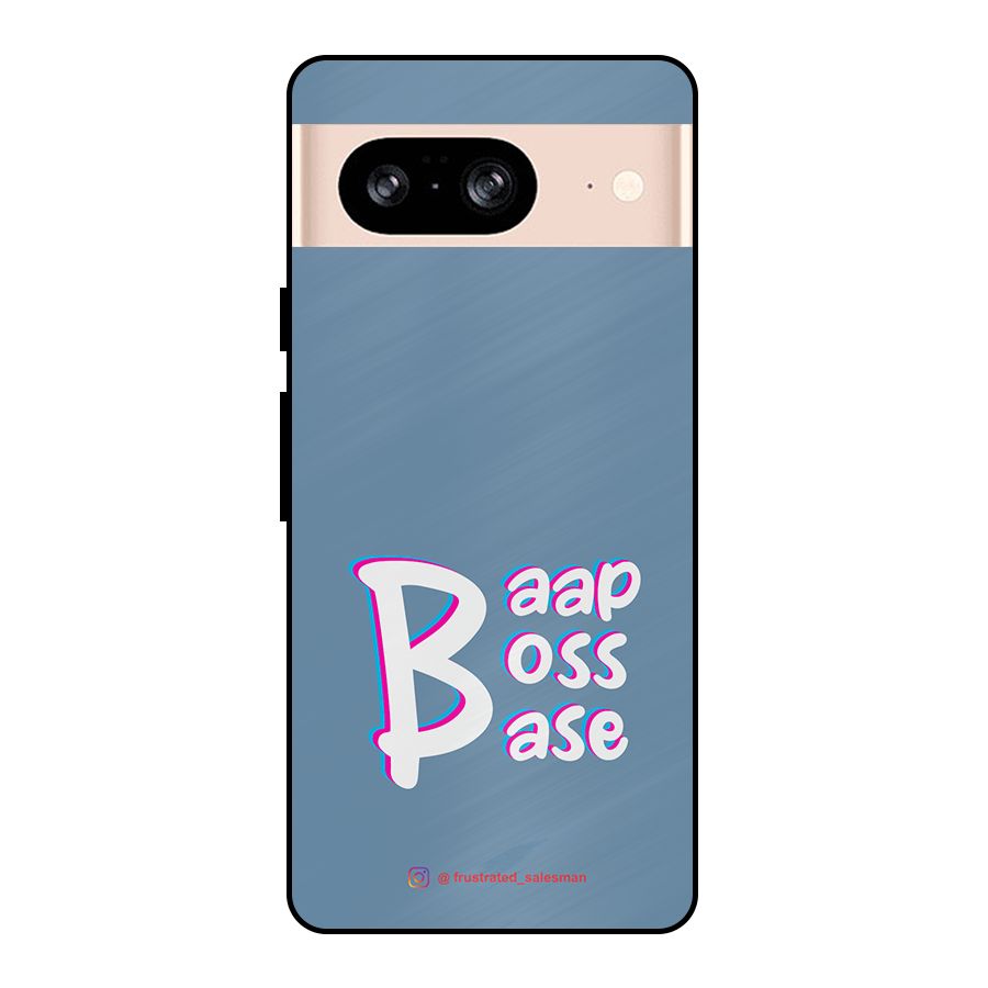 Baap Boss Base SteelBlue Metal Back Case for Google Pixel 8