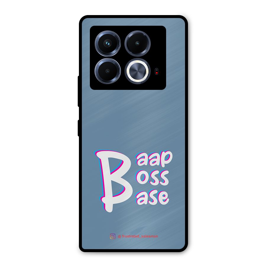 Baap Boss Base SteelBlue Metal Back Case for Infinix Note 40 5G
