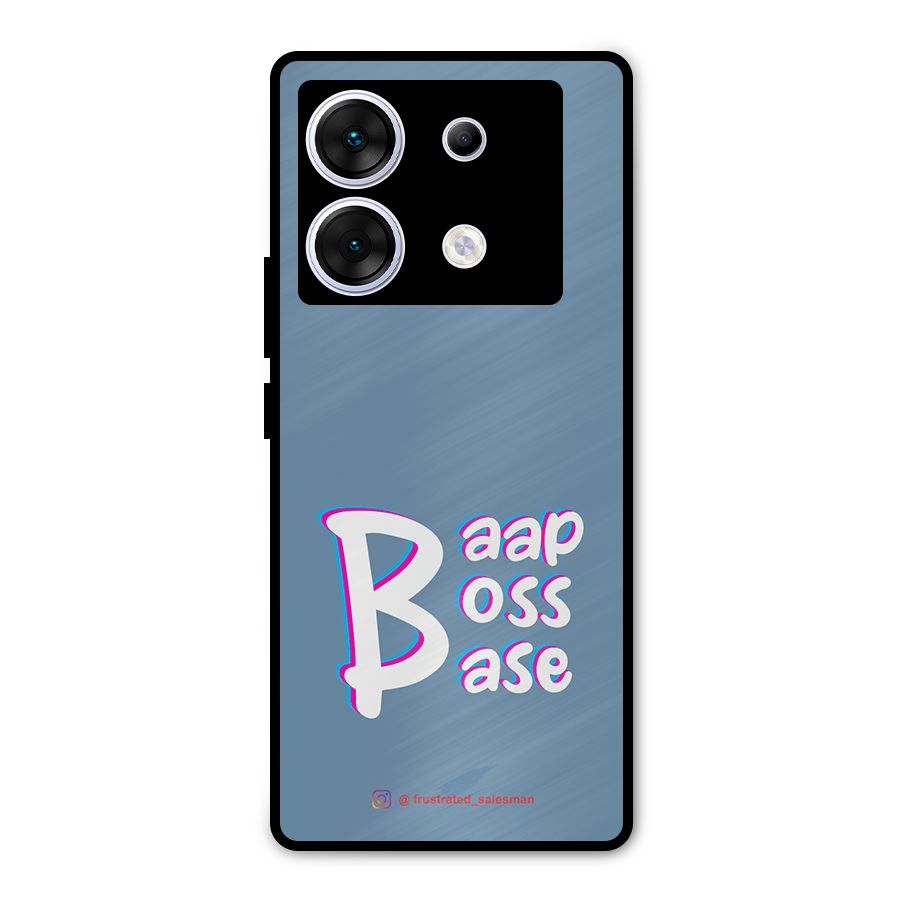 Baap Boss Base SteelBlue Metal Back Case for Infinix Zero 30 5G