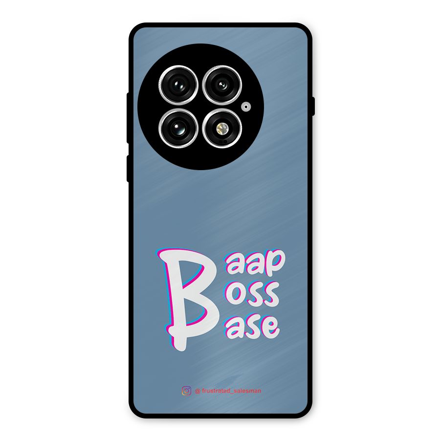 Baap Boss Base SteelBlue Metal Back Case for OnePlus 13