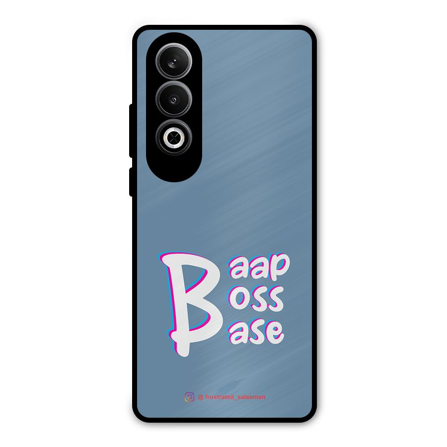 Baap Boss Base SteelBlue Metal Back Case for OnePlus Nord CE4