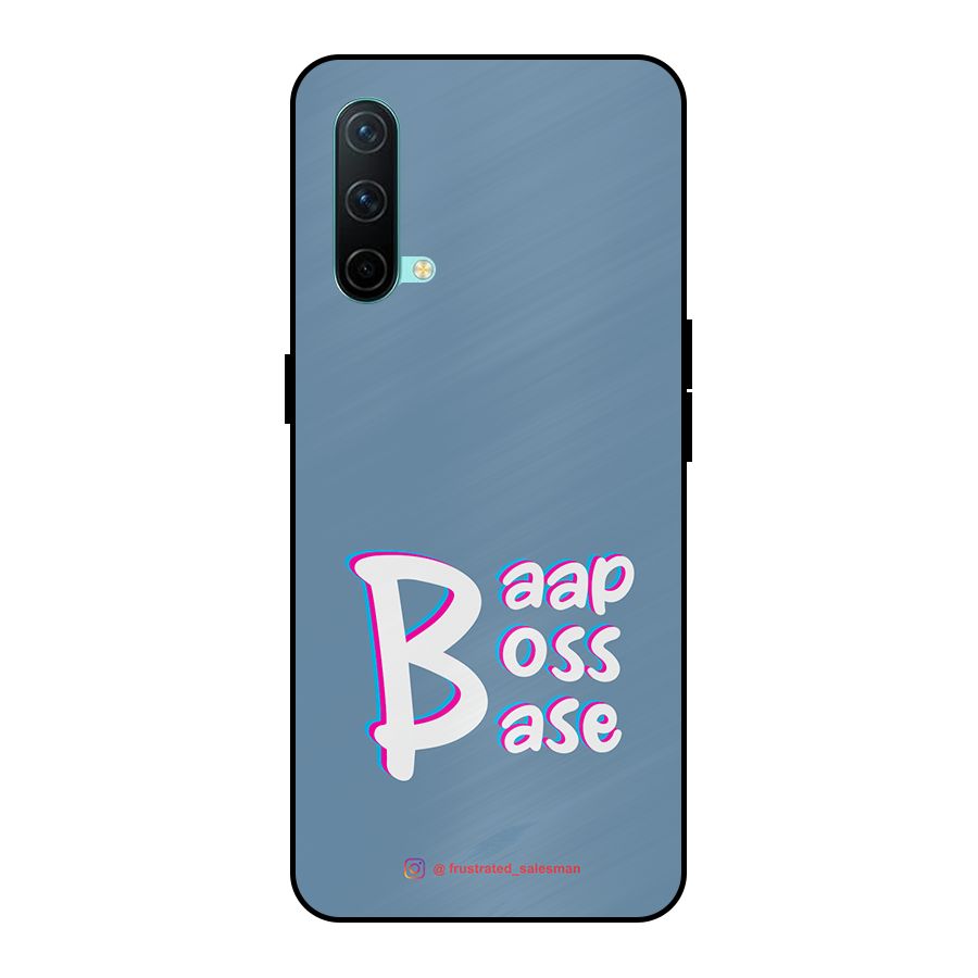 Baap Boss Base SteelBlue Metal Back Case for OnePlus Nord CE 5G