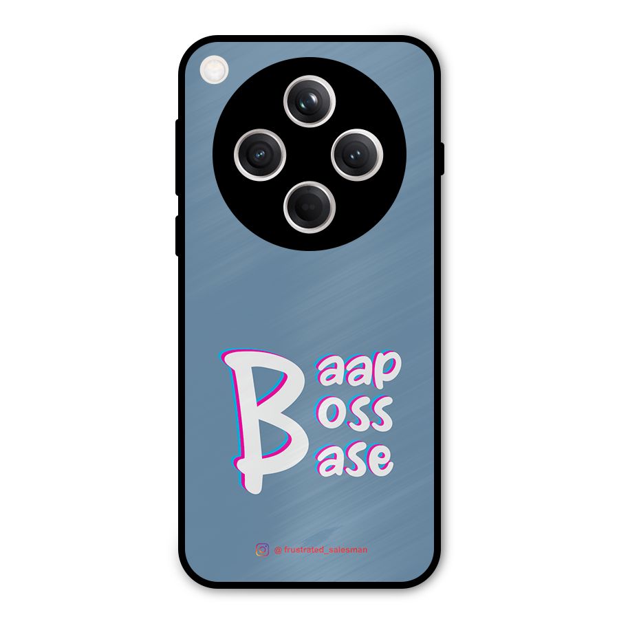 Baap Boss Base SteelBlue Metal Back Case for Oppo Find X8