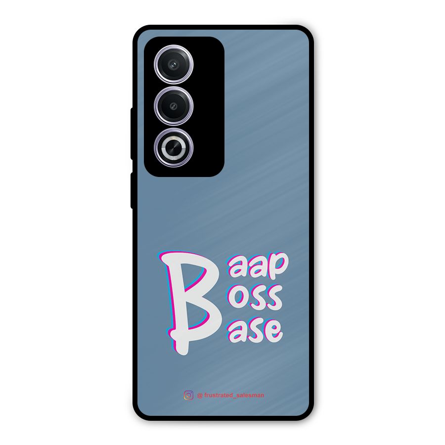 Baap Boss Base SteelBlue Metal Back Case for Oppo K12x