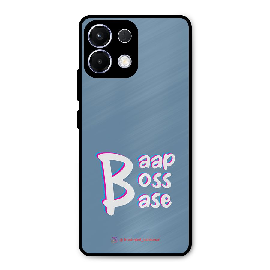 Baap Boss Base SteelBlue Metal Back Case for Oppo K13